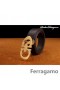 Ferragamo Special Edition Ayarlanabilir Deri Çift Gancini Tokalı Kemer