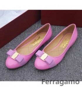 Patentte Salvatore Ferragamo Varina Düz Ayakkabı Lavanta