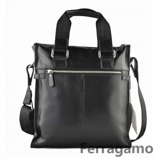 Ferragamo Cuero Logotipo De La Impresión De La Pantalla Bolsa De Mensajero