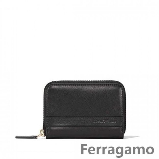 Salvatore Ferragamo Con Cremallera De La Caja De La Tarjeta