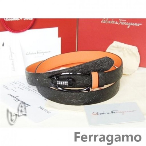 Ferragamo Ajustable Gancio Vara de la Hebilla de la Correa En 85 CM-105 CM Tamaños MW091