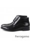 Ferragamo Aritz Vestido De Botas Negro