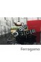 Ferragamo Gentil Monstruo de cinturón de cuero con doble gancini hebilla GM171