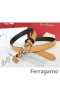 Ferragamo Ajustable Gancio Vara de la Hebilla de la Correa En 85 CM-105 CM Tamaños MW073