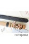 Ferragamo Ajustable Gancio Vara de la Hebilla de la Correa En 85 CM-105 CM Tamaños MW073