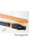 Ferragamo Ajustable Gancio Vara de la Hebilla de la Correa En 85 CM-105 CM Tamaños MW091