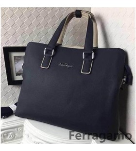 Ferragamo Bolsa de Cereales Maletín Azul TH-S911