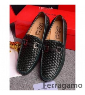 Ferragamo clásico de los zapatos de cuero 142