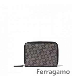 Salvatore Ferragamo Zip Alrededor De La Caja De La Tarjeta