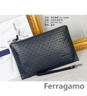 Ferragamo bolsa de la cartera azul oscuro nuevo estilo
