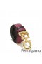Salvatore Ferragamo Large Double Gancio Pás Prodej SFS-UU236