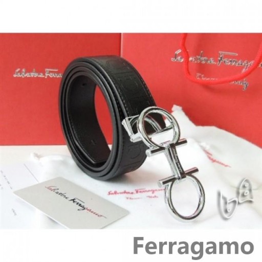 Ferragamo Justerbar Gancio Vara Spænde Bælte I 85CM-105CM Størrelser MW045