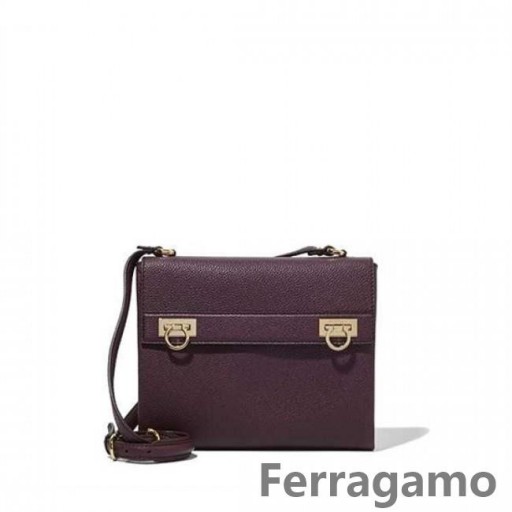 Salvatore Ferragamo Gancio Medium Messenger Taske Salg Online SFS-UU209