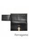 Salvatore Ferragamo Gancio Lås Continental Wallet-SFS-UU293