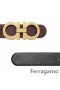 Salvatore Ferragamo Overdimensionerede Dobbelt Gancio Bælte Salg SFS-UU224