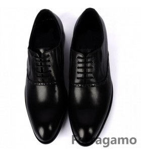 Ferragamo Caesy Sort Oxfords Sko