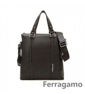 Ferragamo Læder Logo Screen Print Tote Bag