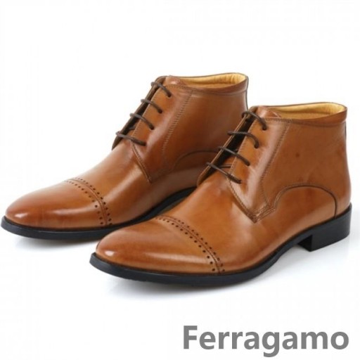 Ferragamo Aritz Lace-Up Dress Laarzen Zwart