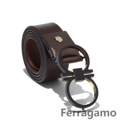 Salvatore Ferragamo Dubbele Gancini Riem Verkoop BF-U164