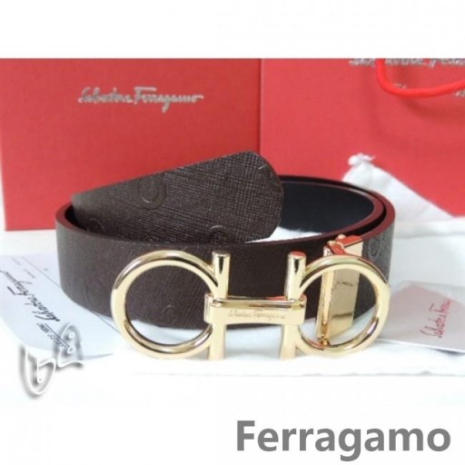 Ferragamo Verstelbare Gancio Vara de Gesp van de Gordel In de 85CM-105CM Maten MW039