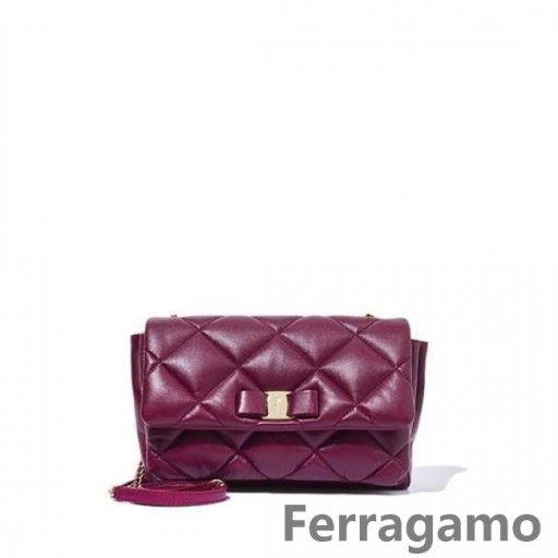Salvatore Ferragamo Medium-Gewatteerde Vara schoudertas te Koop Online SFS-UU152