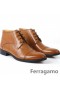 Ferragamo Aritz Lace-Up Dress Laarzen Zwart