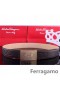 Ferragamo Zachtaardig Monster lederen riem met dubbele gancini gesp GM141