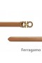 Salvatore Ferragamo Medium Geëmailleerde Dubbele Gancio Riem Verkoop SFS-UU226