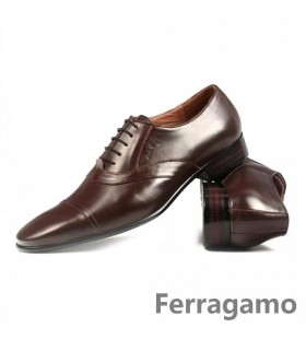 Ferragamo Hickory Leer Ariston Oxfords
