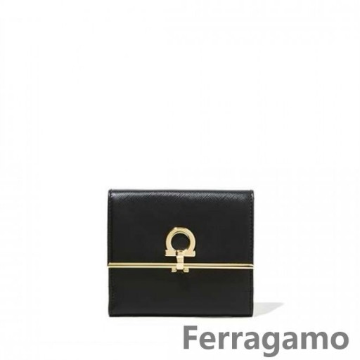 Salvatore Ferragamo Gancio Lukko ranskan Lompakko SFS-UU285
