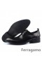 Ferragamo Alicante Wingtip Kengät Musta