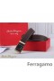Ferragamo Lempeä Hirviö nahkavyö kaksinkertainen gancini solki GM008