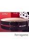 Ferragamo Lempeä Hirviö nahkavyö kaksinkertainen gancini solki GM084