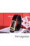 Ferragamo Lempeä Hirviö nahkavyö kaksinkertainen gancini solki GM149
