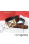 Ferragamo Säädettävä Gancio Vara Solki Vyö 85CM-105CM Koot MW044