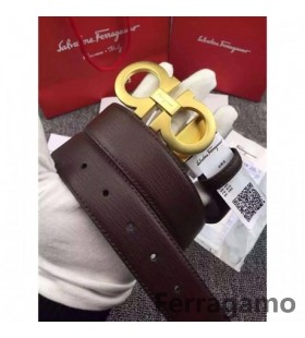 Ferragamo Lempeä Hirviö nahkavyö kaksinkertainen gancini solki GM014