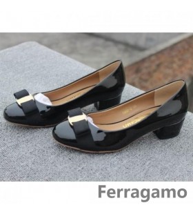 Ferragamo Low-Kantapää Vara Pumppu Sininen