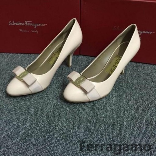 Ferragamo Carla Talons Nude Rose
