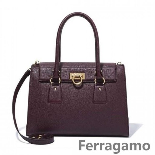 Salvatore Ferragamo Moyen Gancio Tote Vente en Ligne SFS-UU201