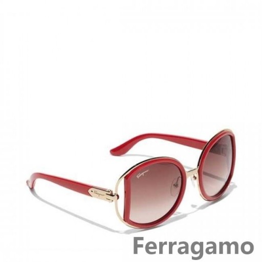 Salvatore Ferragamo Oversized Ronde-Frame Lunettes de soleil en Ligne SFS-UU259