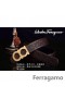 Ferragamo Doux Monstre ceinture en cuir avec double gancini boucle GM021