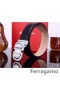 Ferragamo Doux Monstre ceinture en cuir avec double gancini boucle GM027