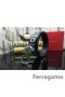 Ferragamo Doux Monstre ceinture en cuir avec double gancini boucle GM171