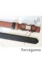Ferragamo Réglable Gancio Vara Boucle de Ceinture 85 CM-105 CM Tailles MW099