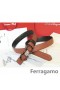 Ferragamo Réglable Gancio Vara Boucle de Ceinture 85 CM-105 CM Tailles MW099