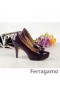 Ferragamo haut talon de 3 couleurs à chaud sur la vente de 250