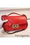 Ferragamo petit Gancio de Verrouillage sac à Bandoulière rouge SFS-UU264