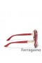 Salvatore Ferragamo Oversized Ronde-Frame Lunettes de soleil en Ligne SFS-UU259