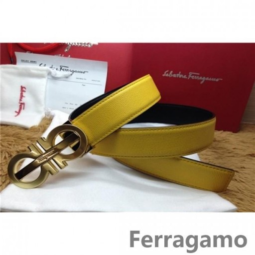 Ferragamo Verstellbare Gancio Vara Schnalle Gürtel 85CM-105CM Größen MW157