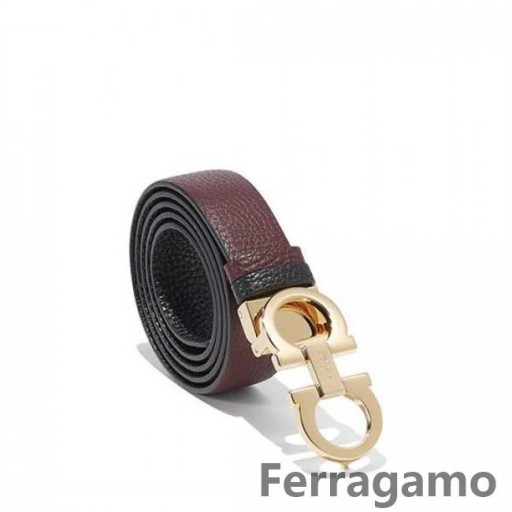 Salvatore Ferragamo Medium Doppel Gancio Gürtel Verkauf SFS-UU229